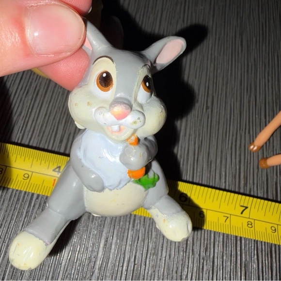 Vintage Disney Bambi plastic figurines, Bambi Flower Thumper Owl - Picture 2 of 4